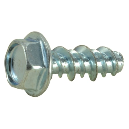 Midwest Fastener #10 x 1/2 in External Hex Hex Machine Screw, Zinc Plated Steel, 40 PK 36222